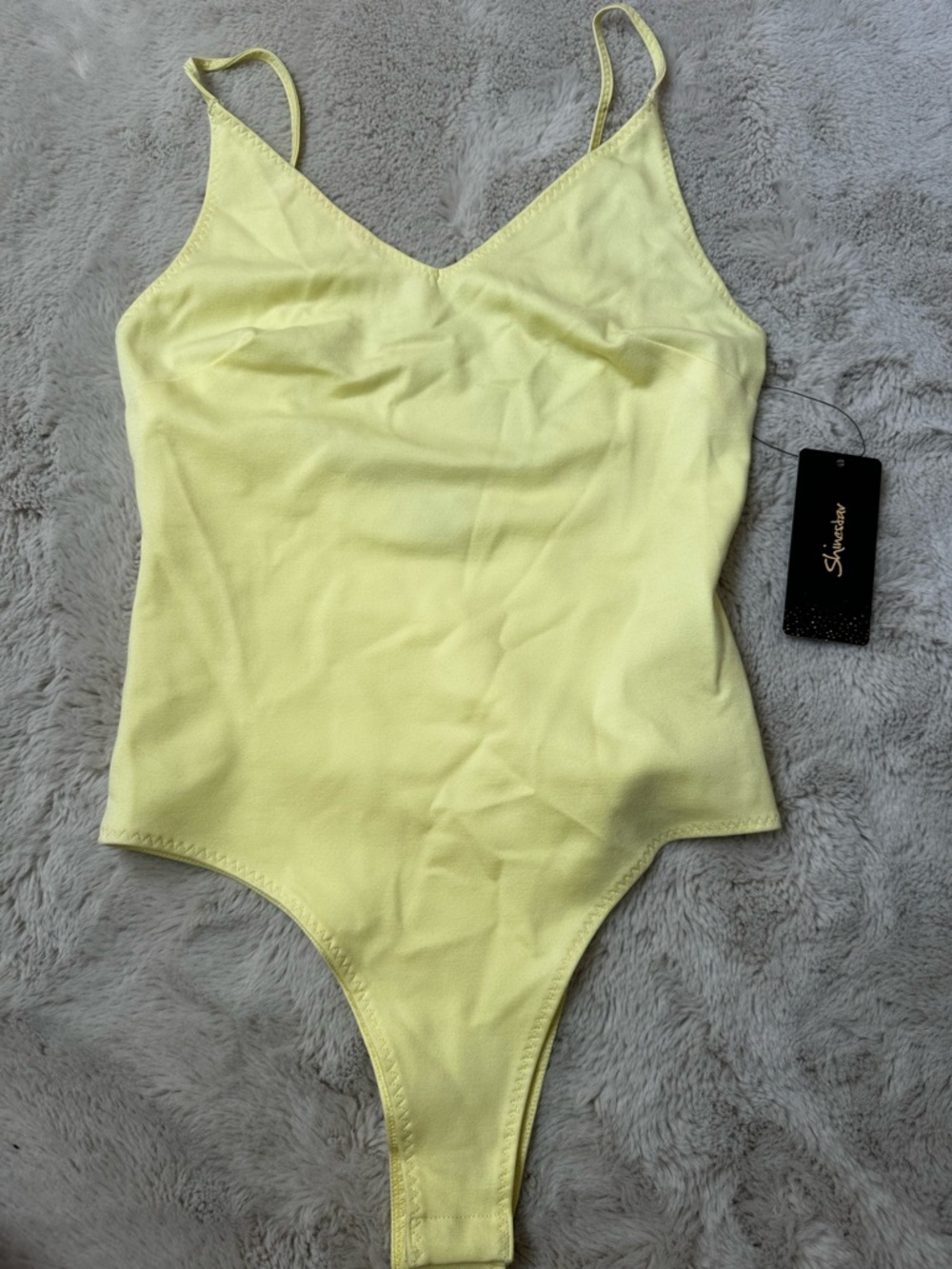 Shinestar Pale Yellow Sleeveless Kids One-Piece Bodysuit